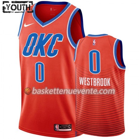 Maillot Basket Oklahoma City Thunder Russell Westbrook 0 2019-20 Nike Statement Edition Swingman - Enfant